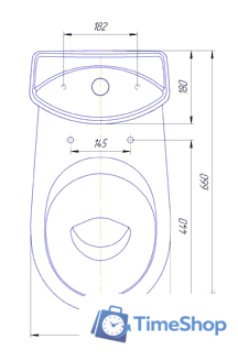 Унитаз напольный Rosa Комфорт (белый) - Изображение №5 — Интернет-магазин Time-Shop
