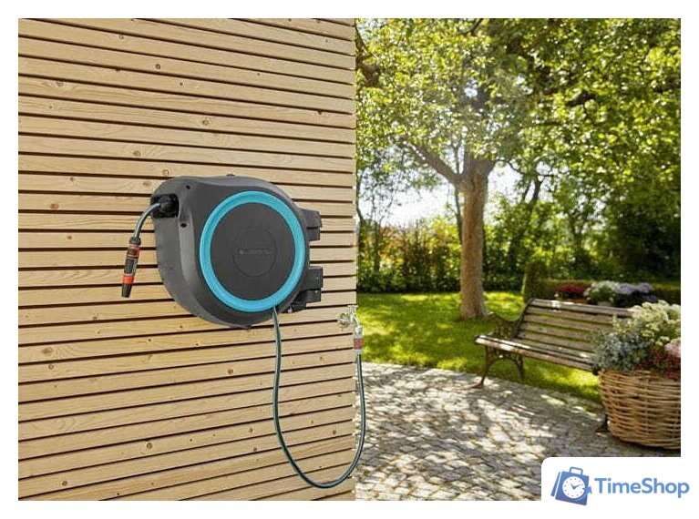 Катушка со шлангом Gardena Катушка со шлангом автоматическая RollUp 18630-20 (13 мм, 35 м) - Изображение №6 — Интернет-магазин Time-Shop