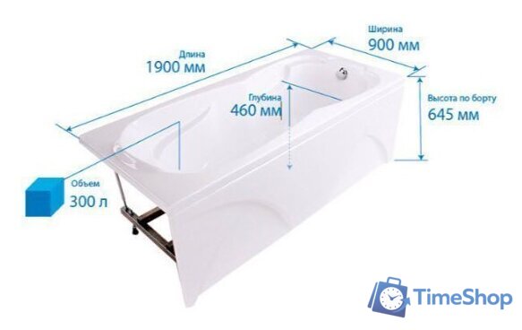 Ванна Triton Персей Экстра 190x90 - Изображение №6 — Интернет-магазин Time-Shop