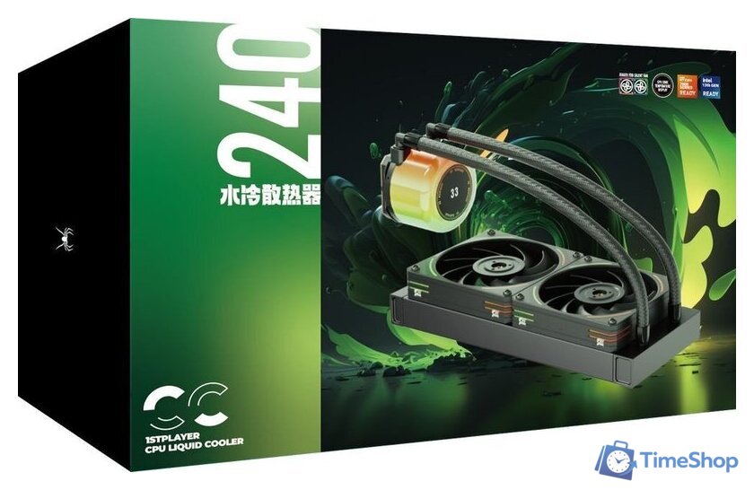 Система жидкостного охлаждения для процессора 1stPlayer CC 240 (черный) - Изображение №6 — Интернет-магазин Time-Shop