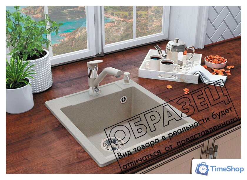 Кухонная мойка Polygran Argo 460 (кремовый) - Изображение №2 — Интернет-магазин Time-Shop