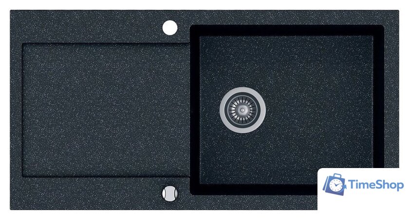 Кухонная мойка Kernau KGS H 6097 1B1D Black Metallic - Изображение №1 — Интернет-магазин Time-Shop