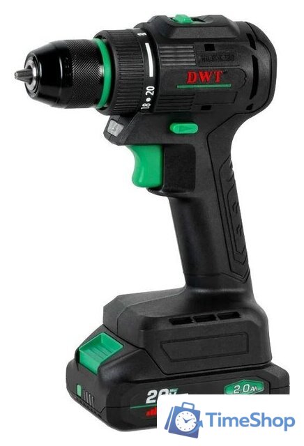 Ударная дрель-шуруповерт DWT ASBP-20 DNM-2 BMC (с 2-мя АКБ, кейс) - Изображение №1 — Интернет-магазин Time-Shop