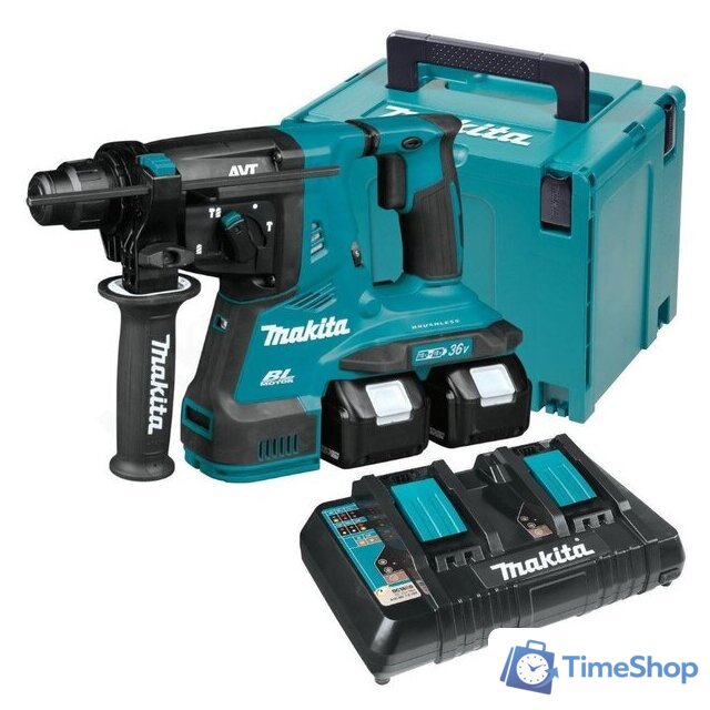 Перфоратор Makita DHR280PT2J (с 2-мя АКБ, кейс) - Изображение №1 — Интернет-магазин Time-Shop