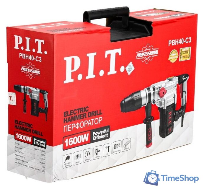 Перфоратор P.I.T. PBH40-C3 (кейс) - Изображение №4 — Интернет-магазин Time-Shop