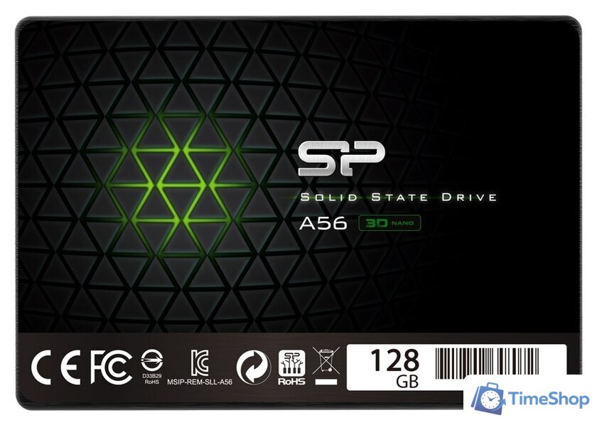 SSD Silicon-Power Ace A56 128GB SP128GBSS3A56B25 - Изображение №1 — Интернет-магазин Time-Shop