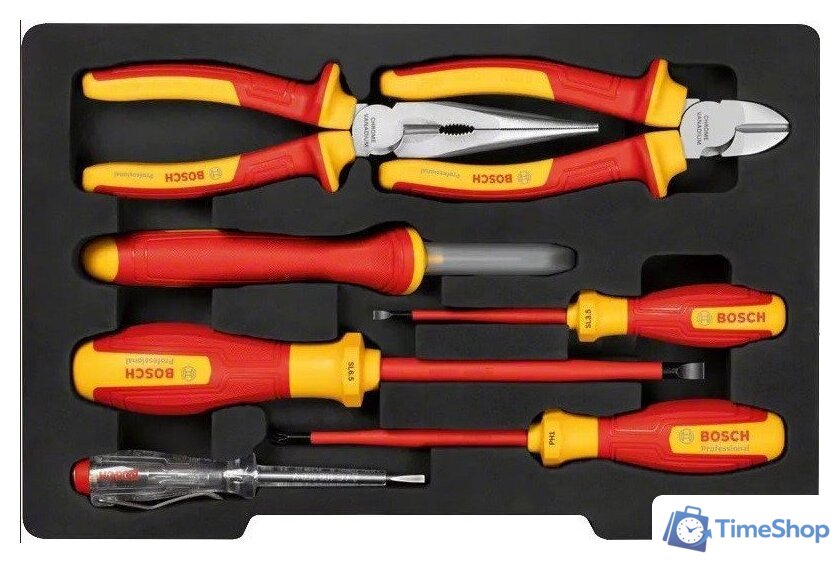 Электромонтажный набор Bosch 1600A02NG3 (7 предметов) - Изображение №1 — Интернет-магазин Time-Shop
