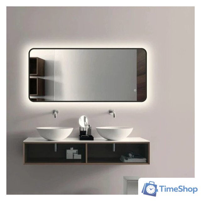 Зеркало Алмаз-Люкс Hanoi blaсk 11050s-4 (с подсветкой) - Изображение №2 — Интернет-магазин Time-Shop