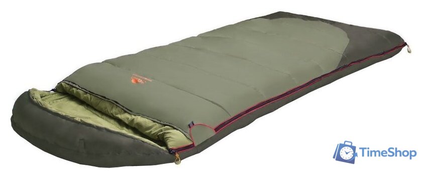 Спальный мешок AlexikA Summer Wide Plus 230 (левая молния, оливковый) - Изображение №1 — Интернет-магазин Time-Shop