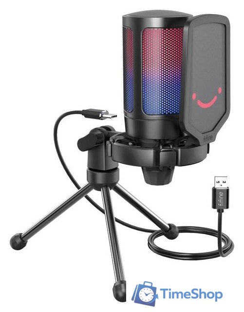 Проводной микрофон FIFINE A6V (черный) - Изображение №1 — Интернет-магазин Time-Shop