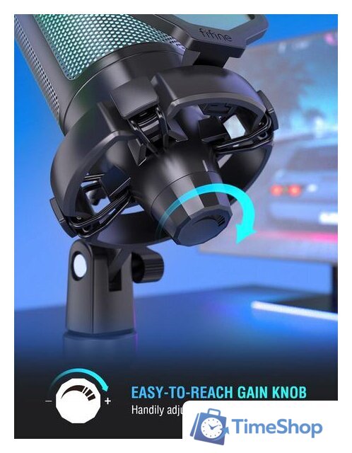 Проводной микрофон FIFINE A6V (черный) - Изображение №5 — Интернет-магазин Time-Shop
