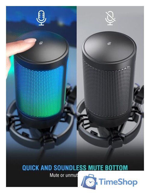 Проводной микрофон FIFINE A6V (черный) - Изображение №6 — Интернет-магазин Time-Shop