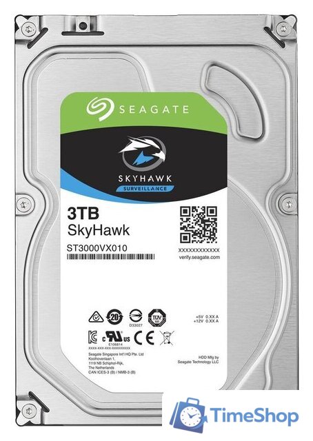 Жесткий диск Seagate Skyhawk 3TB [ST3000VX010] - Изображение №1 — Интернет-магазин Time-Shop