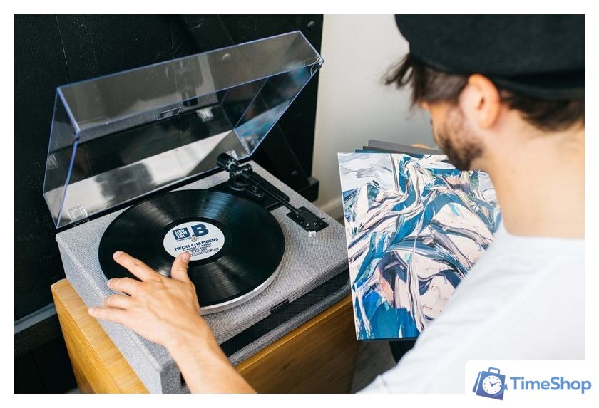 Виниловый проигрыватель Lenco LS-440 (серый) - Изображение №4 — Интернет-магазин Time-Shop