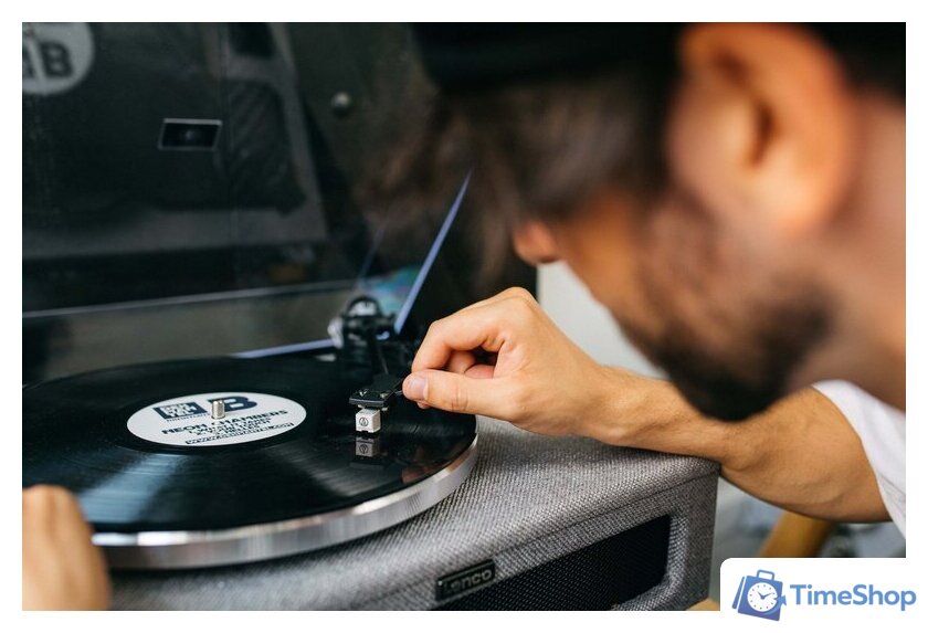 Виниловый проигрыватель Lenco LS-440 (серый) - Изображение №12 — Интернет-магазин Time-Shop