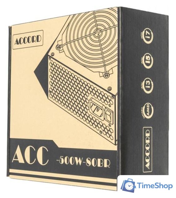 Блок питания Accord ACC-500W-80BR - Изображение №3 — Интернет-магазин Time-Shop