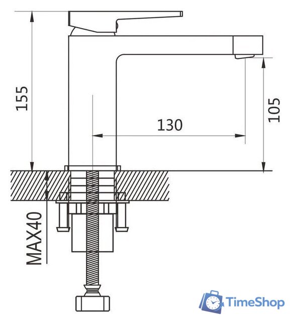 Смеситель Shevanik S6801 - Изображение №2 — Интернет-магазин Time-Shop