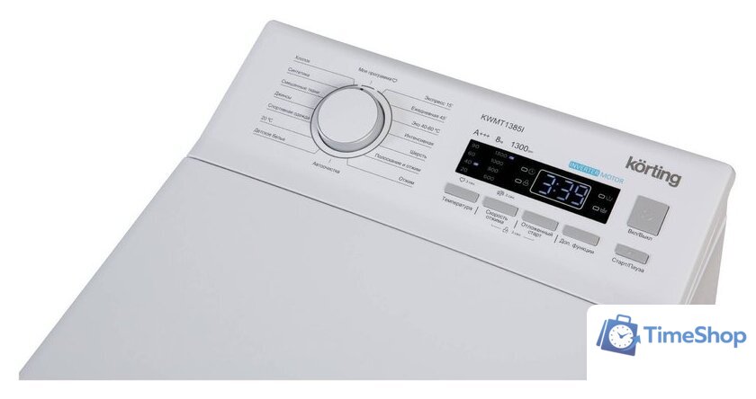 Стиральная машина с вертикальной загрузкой Korting KWMT 1385 I - Изображение №3 — Интернет-магазин Time-Shop