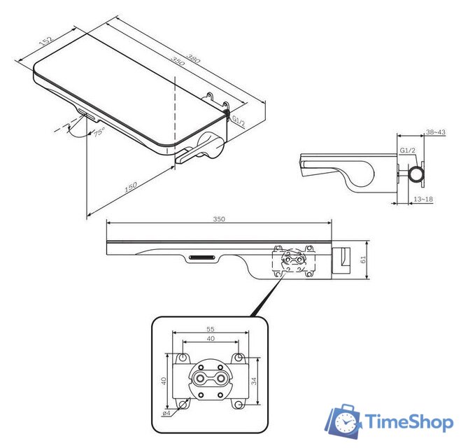 Смеситель AM.PM Func F8F72722 - Изображение №9 — Интернет-магазин Time-Shop