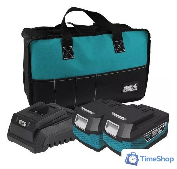 Аккумулятор с зарядным устройством Dedra DED7030G03 (20В/2x4 Ач + 20В) - Изображение №1 — Интернет-магазин Time-Shop