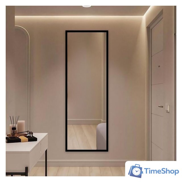 Зеркало EMZE Line 160x50 LINE.160.50.СНЕ (черный) - Изображение №2 — Интернет-магазин Time-Shop