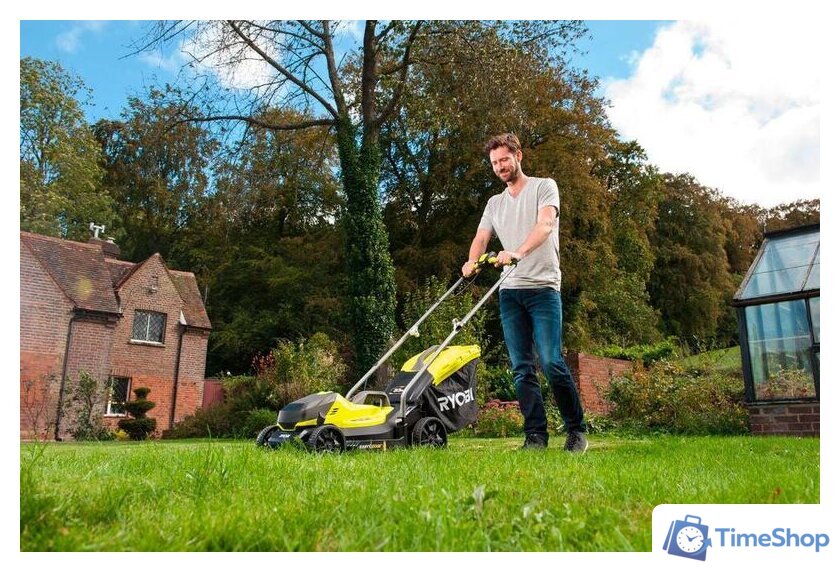 Газонокосилка Ryobi RLM18X33B-40 (с АКБ 4 Ah) - Изображение №7 — Интернет-магазин Time-Shop