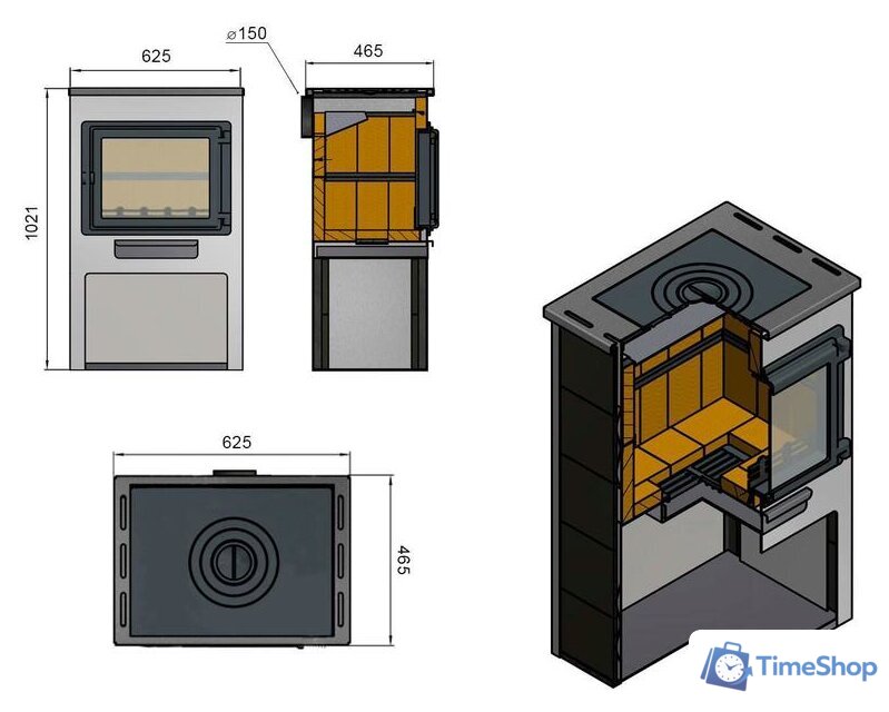Газонокосилка Ryobi RLM18X33B-40 (с АКБ 4 Ah) - Изображение №2 — Интернет-магазин Time-Shop