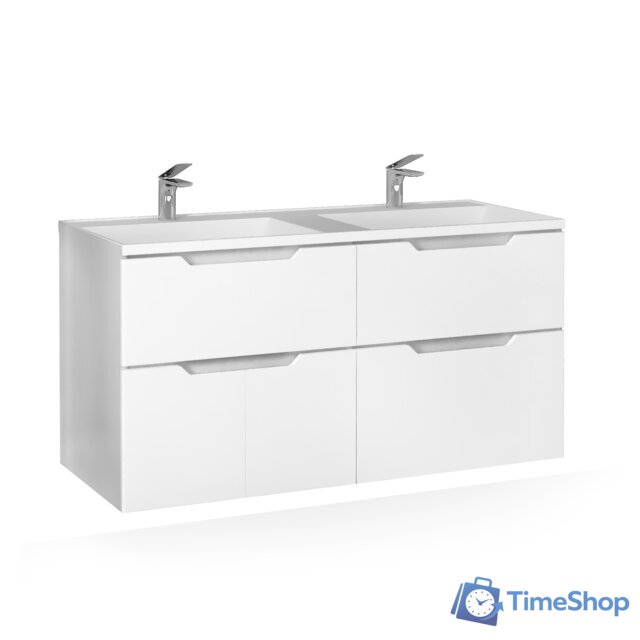  Raval Тумба под умывальник Wector 120 Wct.01.120/P/W/MD - Изображение №1 — Интернет-магазин Time-Shop