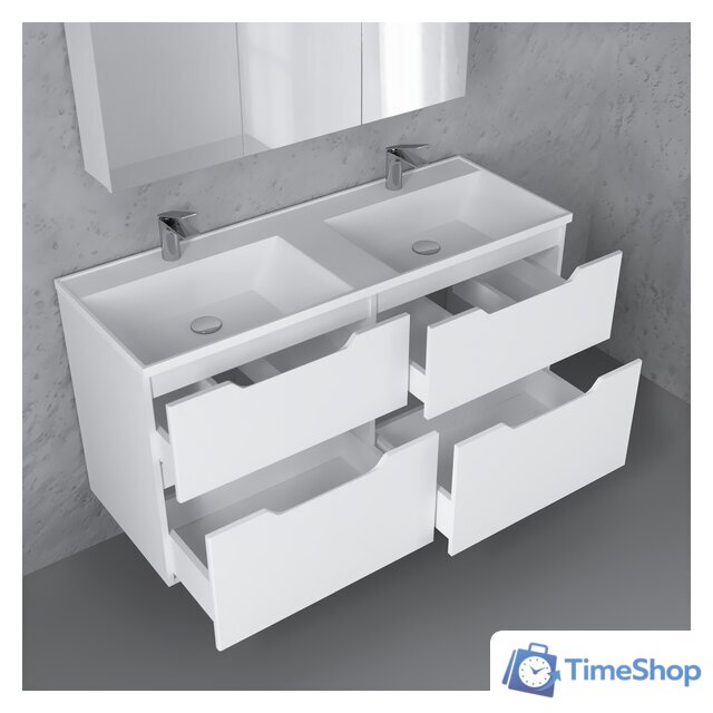  Raval Тумба под умывальник Wector 120 Wct.01.120/P/W/MD - Изображение №6 — Интернет-магазин Time-Shop