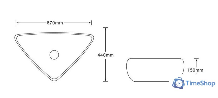 Умывальник SantiLine SL-7031 - Изображение №2 — Интернет-магазин Time-Shop