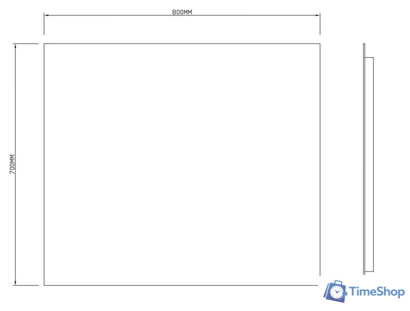  Roxen Зеркало Pure 510175-80AF 80x70 - Изображение №8 — Интернет-магазин Time-Shop