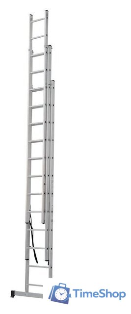 Лестница-стремянка Новая высота NV 123 алюминиевая трёхсекционная 3x12 ступеней - Изображение №9 — Интернет-магазин Time-Shop