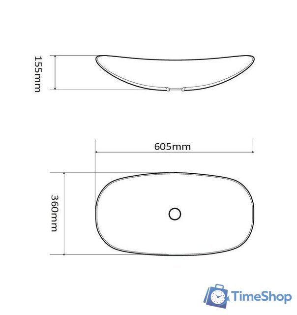 Умывальник SantiLine SL-1025 - Изображение №2 — Интернет-магазин Time-Shop