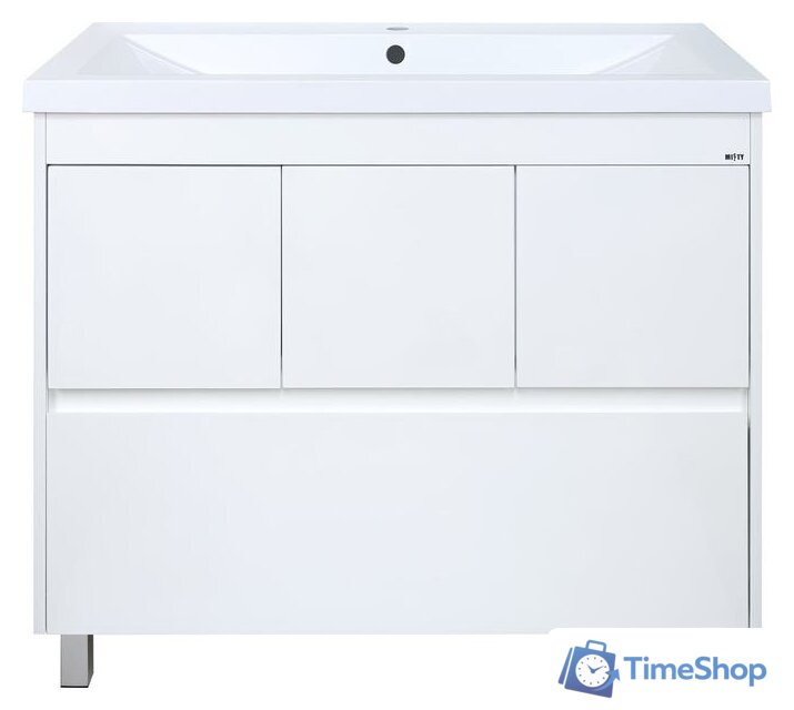  Misty Алиса - 90 Тумба 1 ящ. напольная, белая эмаль - Э-Али01090-0112Я - Изображение №1 — Интернет-магазин Time-Shop