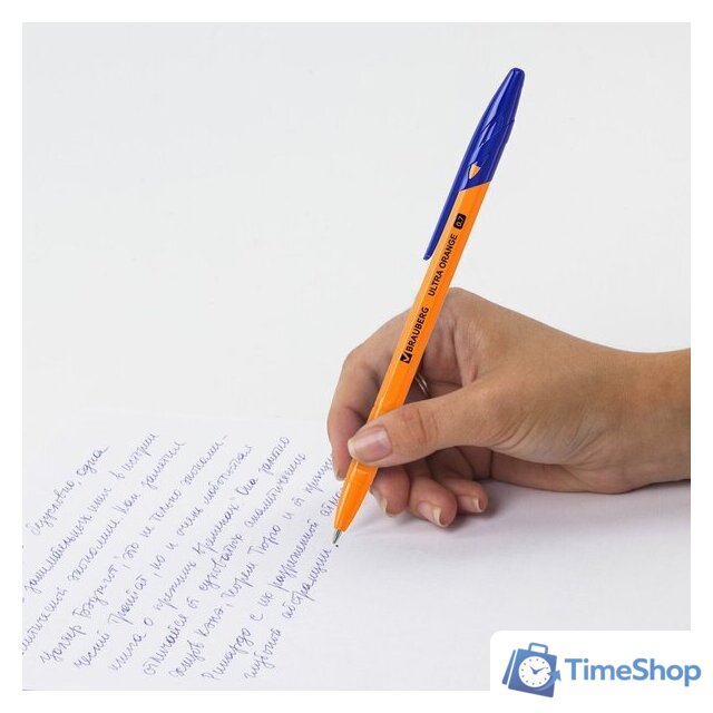 Набор шариковых ручек BRAUBERG Ultra orange 143571 (10 шт.) - Изображение №8 — Интернет-магазин Time-Shop