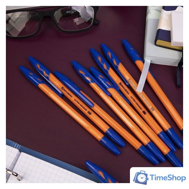 Набор шариковых ручек BRAUBERG Ultra orange 143571 (10 шт.) - Изображение №12 — Интернет-магазин Time-Shop