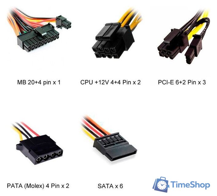 Блок питания Powerman PM-650ATX-APFC - Изображение №4 — Интернет-магазин Time-Shop