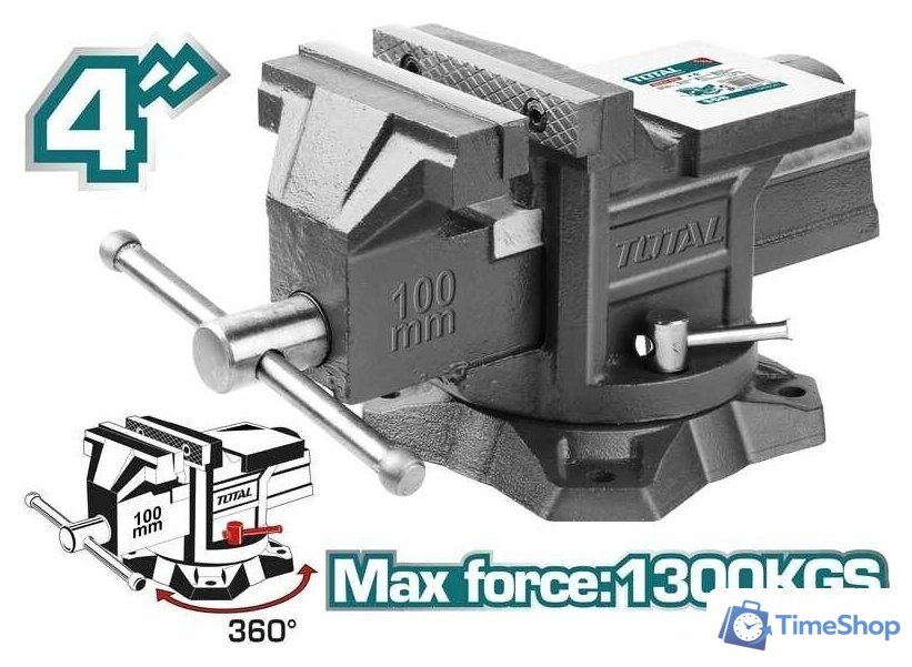 Тиски Total THT6146 - Изображение №1 — Интернет-магазин Time-Shop