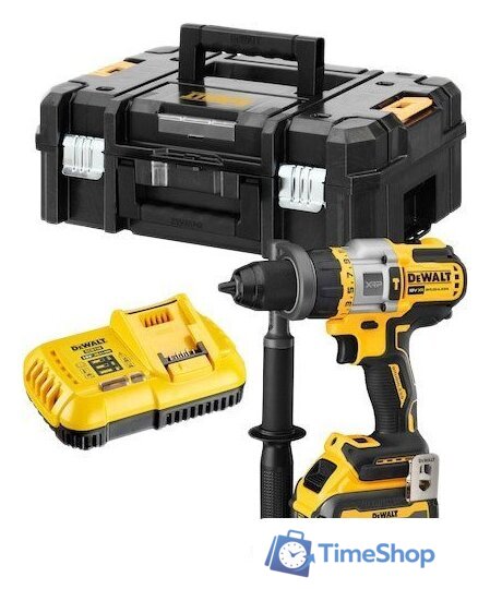 Ударная дрель-шуруповерт DeWalt DCD999X1 (с 1-им АКБ 9 Ач, кейс) - Изображение №1 — Интернет-магазин Time-Shop
