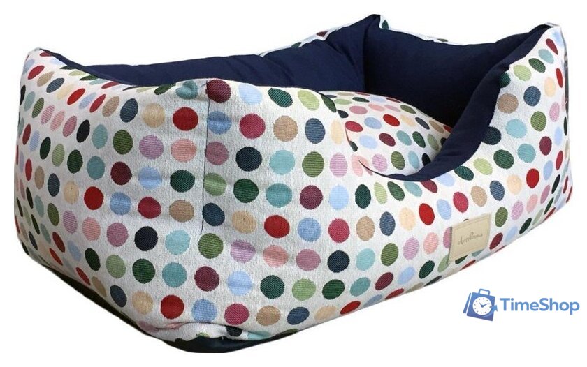 Лежак AntePrima Celine CEPOISBLU02 (горошек белый/синий) - Изображение №1 — Интернет-магазин Time-Shop