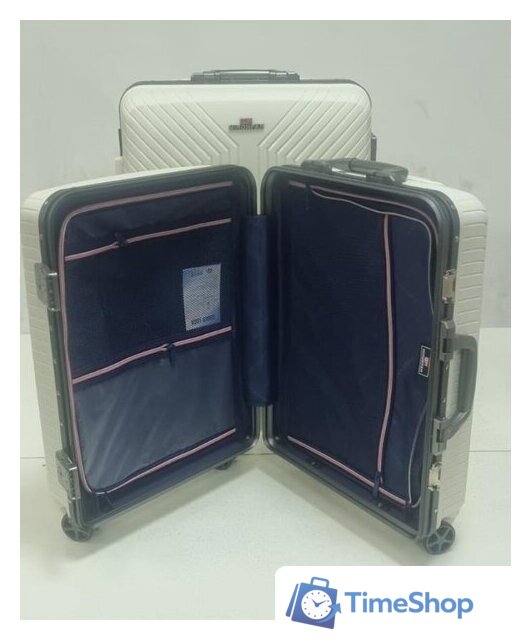 Чемодан-спиннер Mironpan 11276 (S, серый) - Изображение №3 — Интернет-магазин Time-Shop