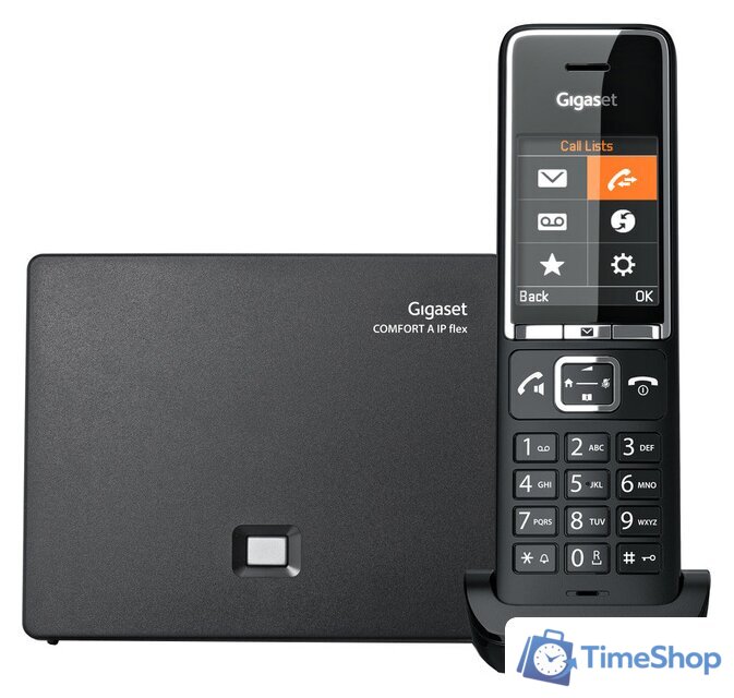 Радиотелефон Gigaset Comfort 550A RUS (черный) - Изображение №1 — Интернет-магазин Time-Shop