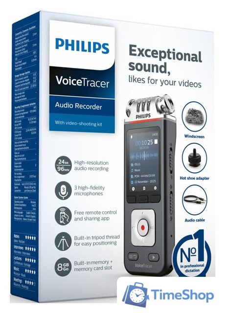Диктофон Philips VoiceTracer DVT7110 - Изображение №11 — Интернет-магазин Time-Shop