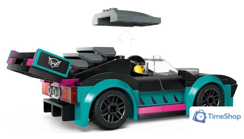 Конструктор LEGO City 60406 Гоночный автомобиль и грузовик-автовоз - Изображение №6 — Интернет-магазин Time-Shop