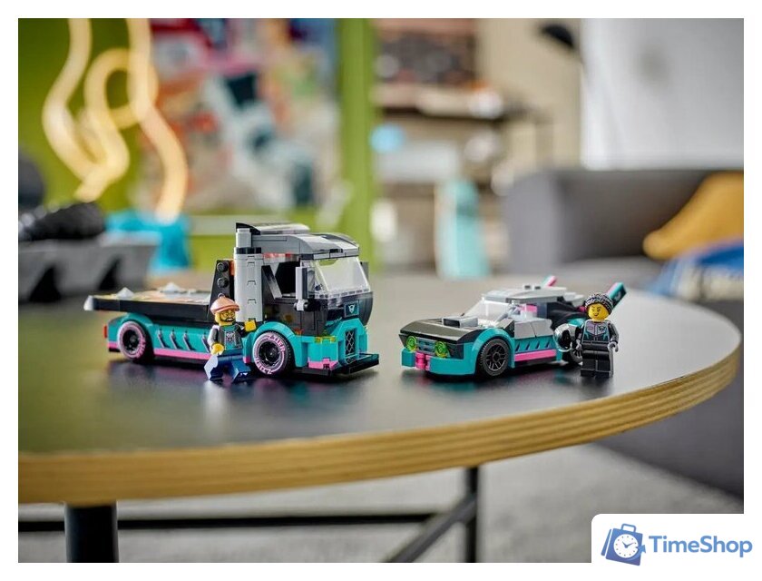 Конструктор LEGO City 60406 Гоночный автомобиль и грузовик-автовоз - Изображение №11 — Интернет-магазин Time-Shop