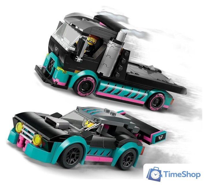 Конструктор LEGO City 60406 Гоночный автомобиль и грузовик-автовоз - Изображение №5 — Интернет-магазин Time-Shop