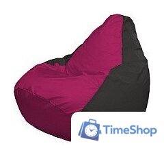 Кресло-мешок Flagman Груша Супер Мега 4XL Г5.1-381 (фуксия/черный) - Изображение №1 — Интернет-магазин Time-Shop