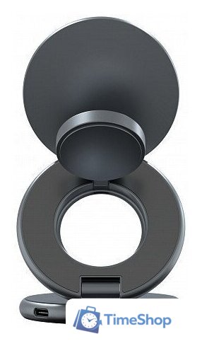 Беспроводное зарядное Magssory Signature Disc Pro для Apple 3 в 1 WCH073 (темно-серый) - Изображение №3 — Интернет-магазин Time-Shop