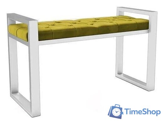 Банкетка Hype Mebel Бридж (белый/золото) - Изображение №1 — Интернет-магазин Time-Shop