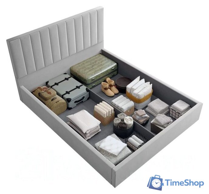 Кровать Аквилон Рица-1 16 ПМ (конфетти сильвер) - Изображение №5 — Интернет-магазин Time-Shop